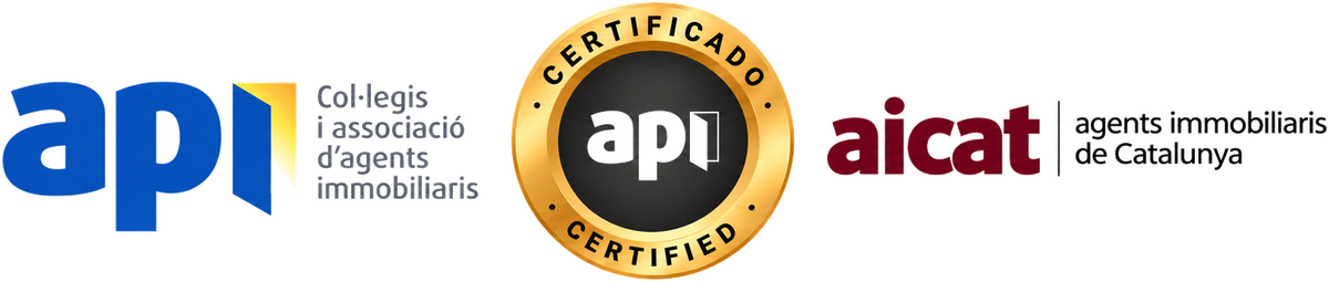 API – Col·legis i associació d'agents immobiliaris (certificado) y AICAT – Agents immobiliaris de Catalunya